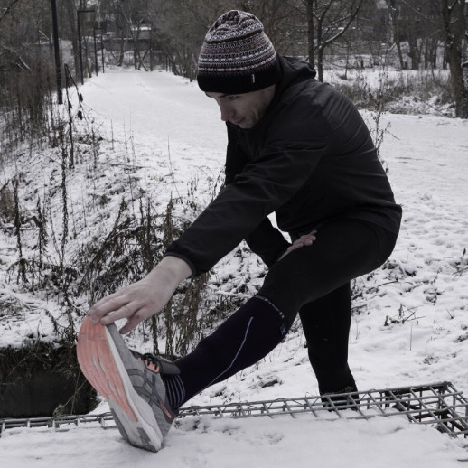Водонепроникні шкарпетки Dexshell Mudder, чорні з сірими смужками XL (47-49)