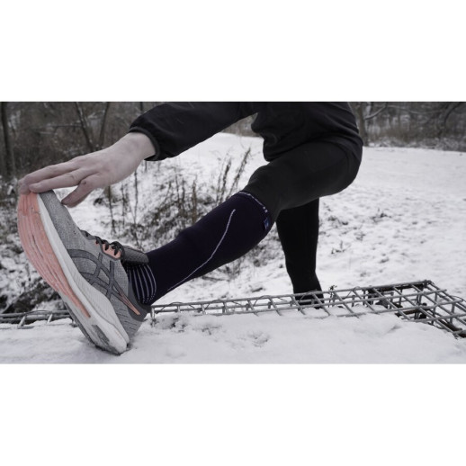 Водонепроникні шкарпетки Dexshell Mudder, чорні з сірими смужками XL (47-49)