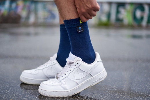 Водонепроникні шкарпетки DexShell Ultra Thin Crew, Синій/Жовтий M (39-42)