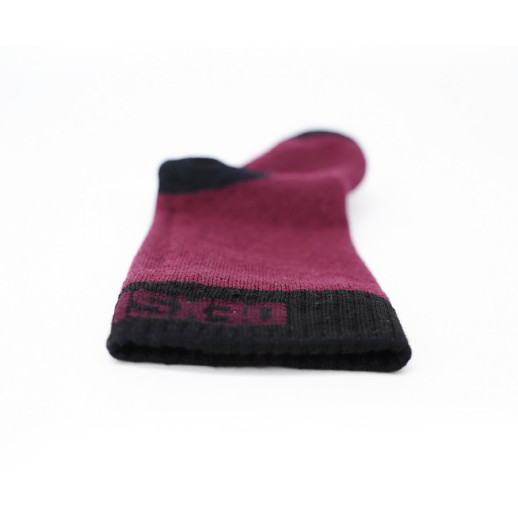 Водонепроникні шкарпетки дитячі DexShell Ultra Thin Children Socks, бордовий/чорний S (16-18 см)