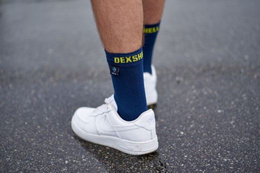 Водонепроникні шкарпетки DexShell Ultra Thin Crew, Синій/Жовтий S (36-38)
