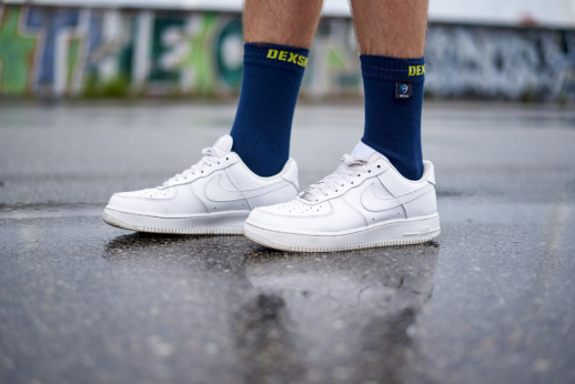 Водонепроникні шкарпетки DexShell Ultra Thin Crew, Синій/Жовтий S (36-38)