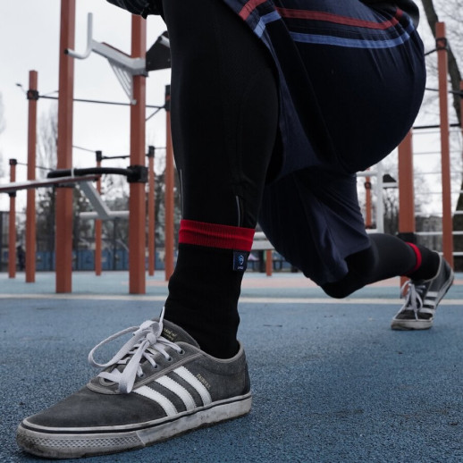 Водонепроникні шкарпетки Running Lite Socks, червоні смужки L (43-46)