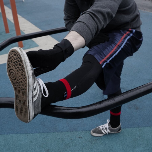 Водонепроникні шкарпетки Running Lite Socks, червоні смужки L (43-46)