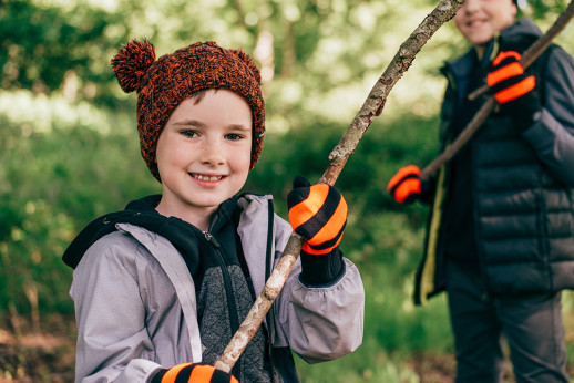 Водонепроникні дитячі рукавиці Dexshell Children mitten, помаранчеві DG536M STR( M)