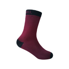 Водонепроникні шкарпетки дитячі DexShell Ultra Thin Children Socks, бордовий/чорний L (20-22 см)