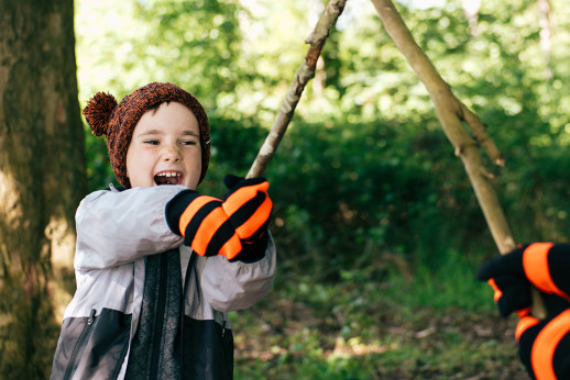 Водонепроницаемые детские варежки Dexshell Children mitten, оранжевые DG536L STR (L)