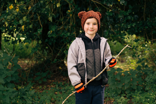 Водонепроницаемые детские варежки Dexshell Children mitten, оранжевые DG536L STR (L)